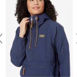 L.L. Bean Women's Navy and Royal Blue Raincoat